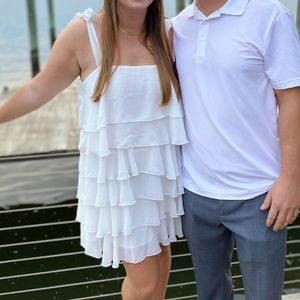 Showmeyourmumu White Ruffle Dress